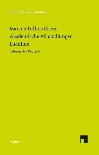 Produktbild: Akademische Abhandlungen. Lucullus