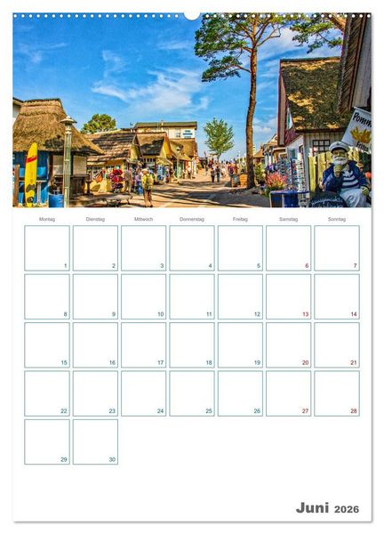 Produktbild: Ostseebad Prerow - Dar&szlig;er Momente - Terminplaner (hochwertiger Premium Wandkalender 2026 DIN A2 hoch), Kunstdruck in Hochglanz