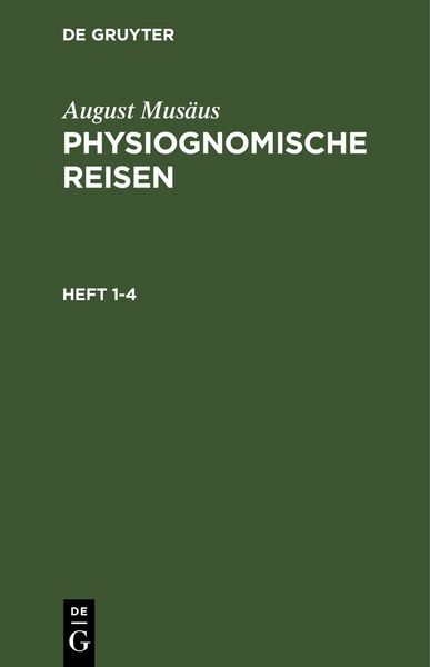 Produktbild: Physiognomische Reisen. Heft 1-4