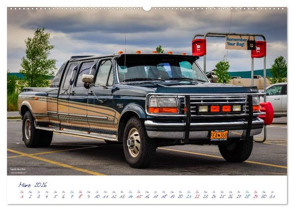 Produktbild: US Cars & Trucks in Alaska (Wandkalender 2026 DIN A2 quer), CALVENDO Monatskalender