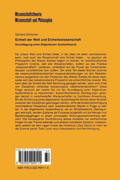 Produktbild: Einheit der Welt und Einheitswissenschaft