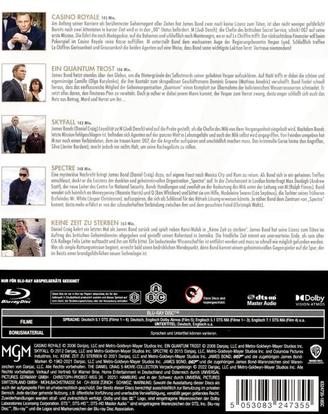 James Bond - The Daniel Craig 5-Movie-Collection [5 BRs]