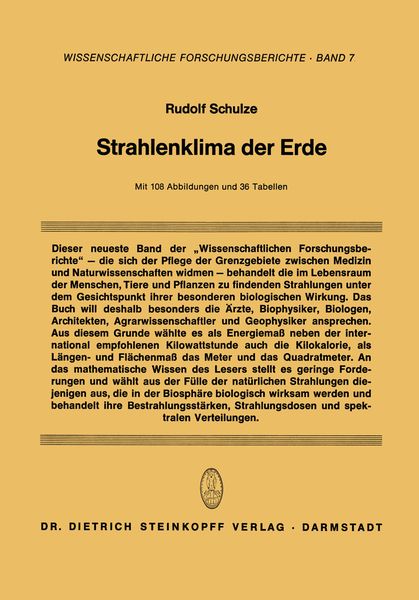 Produktbild: Strahlenklima der Erde