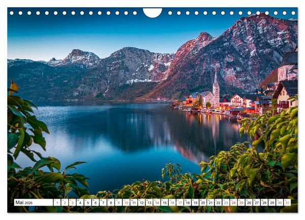 Produktbild: Hallstatt - Impressionen im Fr&uuml;hling (Wandkalender 2026 DIN A4 quer), CALVENDO Monatskalender