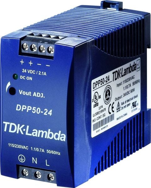 TDK-Lambda DPP50-24 Hutschienen-Netzteil (DIN-Rail) 24 V/DC 2.1 A 50 W Anzahl Ausgänge:1 x Inhalt 1 St.