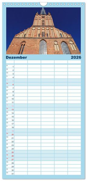 Produktbild: Familienplaner 2026 - Stettin - Bedeutende Hafenstadt in Polen mit 5 Spalten (Wandkalender, 21 x 45 cm) CALVENDO