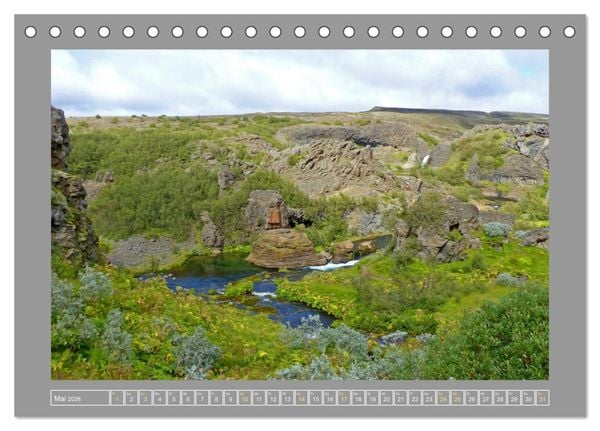 Produktbild: Island Insel der Vielfalt (Tischkalender 2026 DIN A5 quer), CALVENDO Monatskalender