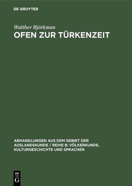 Produktbild: Ofen zur T&uuml;rkenzeit