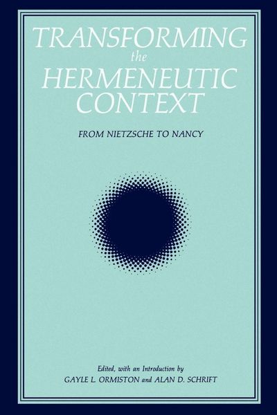Produktbild: Transforming the Hermeneutic Context