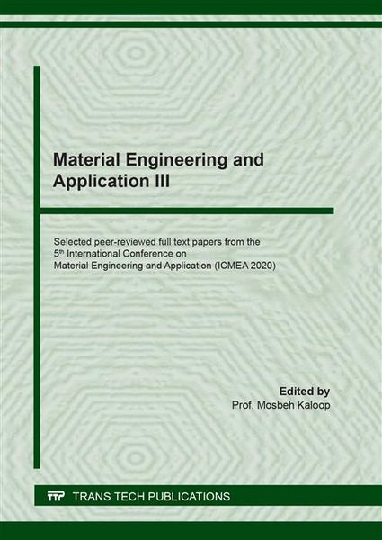 Produktbild: Material Engineering and Application III