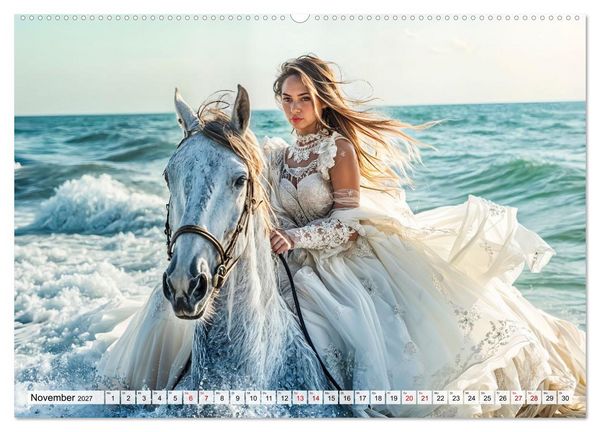 Produktbild: Trash The Dress - Brautshooting mit Action (hochwertiger Premium Wandkalender 2027 DIN A2 quer), Kunstdruck in Hochglanz