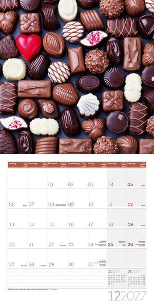 Produktbild: Food Kalender 2027 - 30x30 - Art12