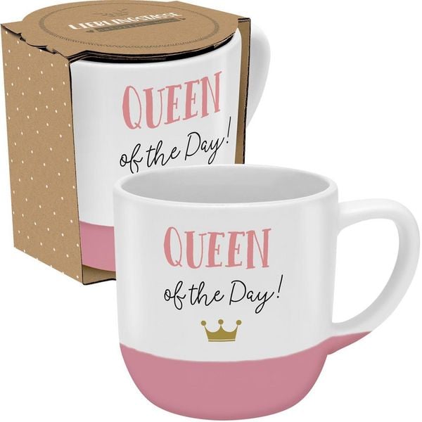 Produktbild: GRUSS & CO Tasse rund "Oueen of the day"