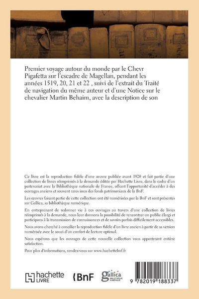 Produktbild: Premier Voyage Autour Du Monde Par Le Chevr Pigafetta Sur l'Escadre de Magellan, 1519-1522