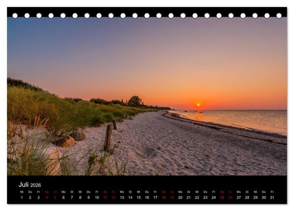 Produktbild: Naturwunder Norddeutschlands (Tischkalender 2026 DIN A5 quer), CALVENDO Monatskalender