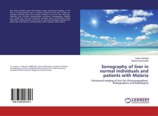 Produktbild: Sonography of liver in normal individuals and patients with Malaria