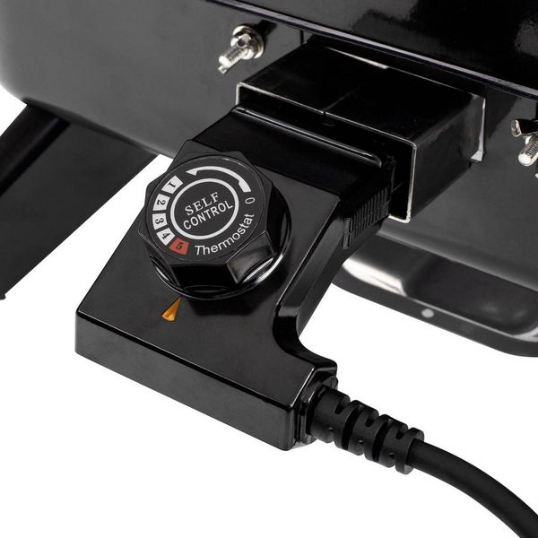 Produktbild: Princess 01.112252.01.001 Elektro, Holzkohle Grill mit Windschutz, mit Standfu&szlig;, mit manueller Temperatureinstellung Schwarz