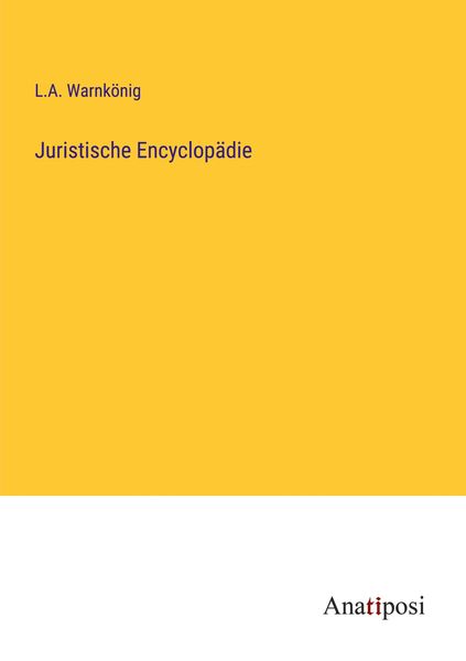 Produktbild: Juristische Encyclop&auml;die