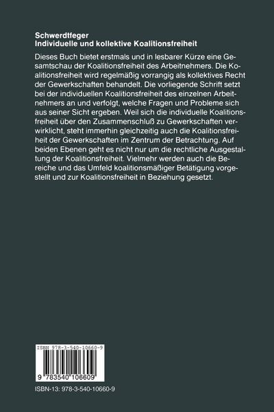 Produktbild: Individuelle und kollektive Koalitionsfreiheit
