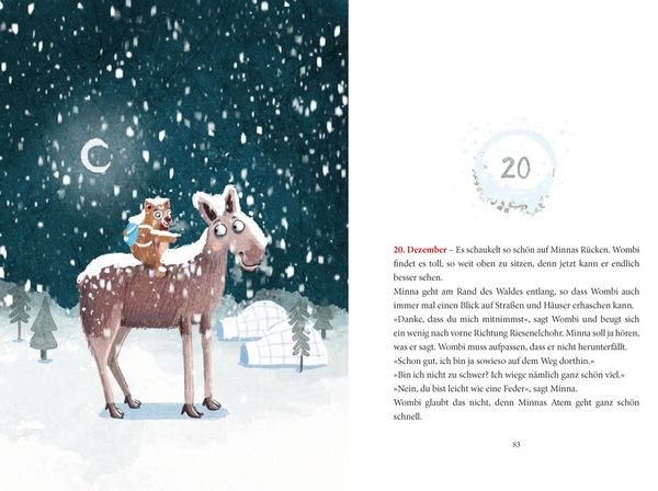 Produktbild: Ein Wombat im Schnee. Adventsgeschichte zum Vorlesen in 24 Kapiteln