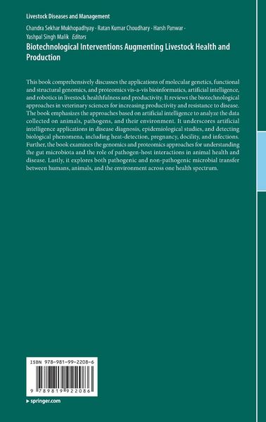 Produktbild: Biotechnological Interventions Augmenting Livestock Health and Production
