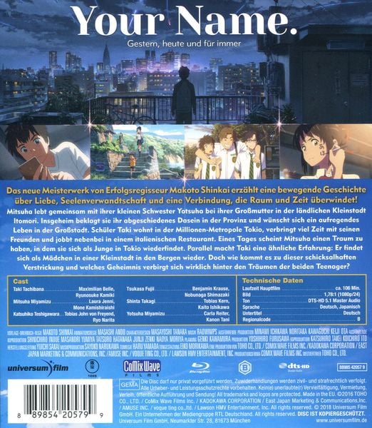 Produktbild: Your Name. - Gestern, heute und f&uuml;r immer
