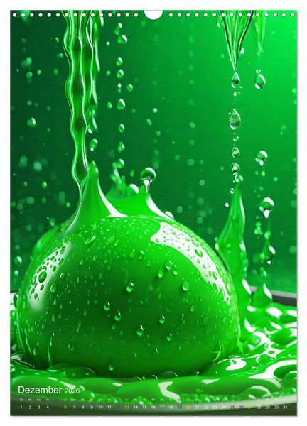 Produktbild: Splish! Splash! DROP ART (Wandkalender 2026 DIN A3 hoch), CALVENDO Monatskalender