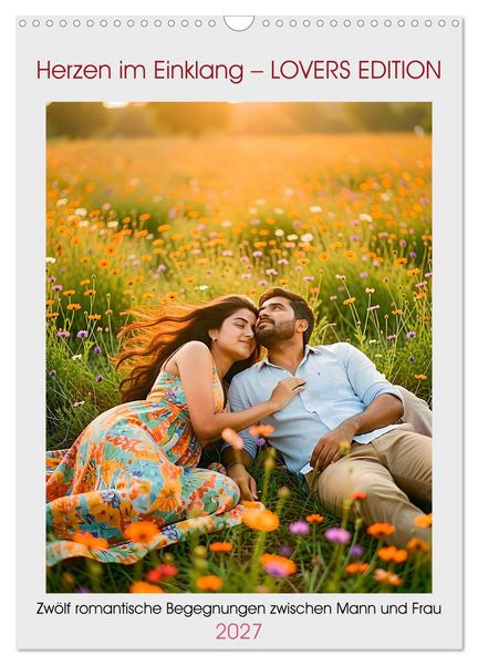 Produktbild: Herzen im Einklang &ndash; LOVERS EDITION (Wandkalender 2027 DIN A3 hoch), CALVENDO Monatskalender