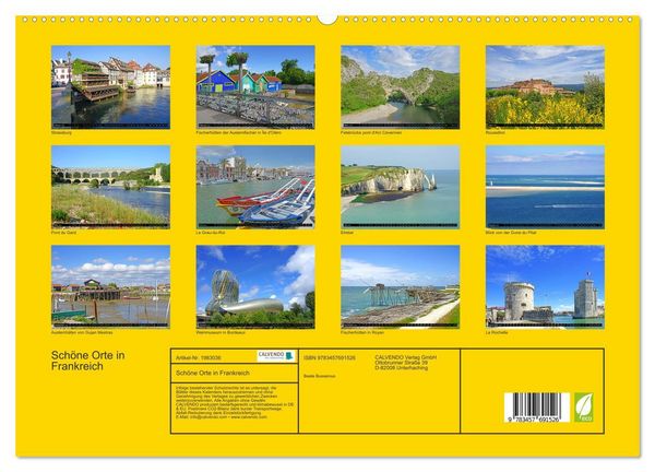 Produktbild: Sch&ouml;ne Orte in Frankreich (hochwertiger Premium Wandkalender 2026 DIN A2 quer), Kunstdruck in Hochglanz