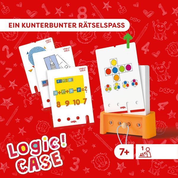 Produktbild: HABA 2013177001 - Logic! CASE SOLO-Challenge 7+, 77x R&auml;tselspa&szlig;, Denkspiel, Starter Set