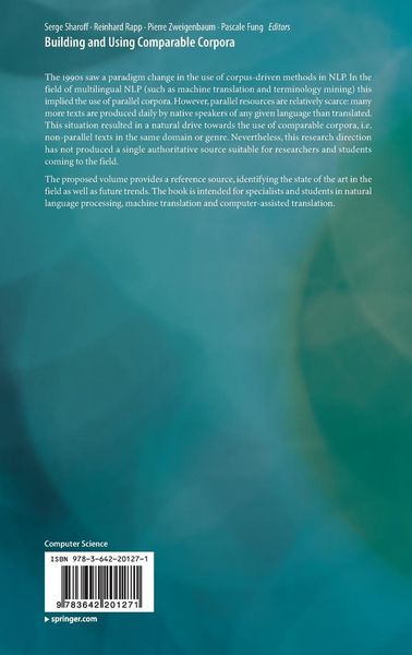Produktbild: Building and Using Comparable Corpora