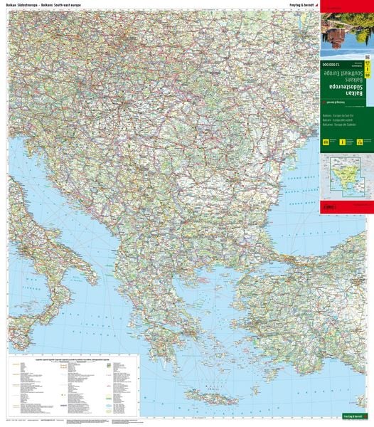 Produktbild: Freytag & berndt Stra&szlig;enkarte Balkan - S&uuml;dosteuropa 1:2 Mio.