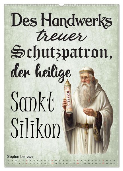 Produktbild: Handwerker Spr&uuml;che (hochwertiger Premium Wandkalender 2026 DIN A2 hoch), Kunstdruck in Hochglanz