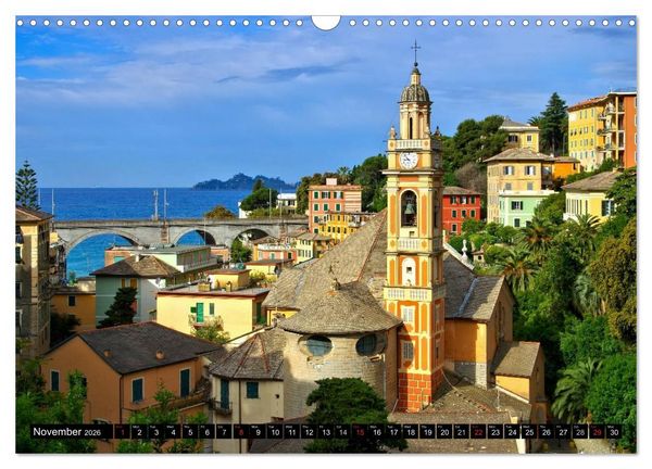 Produktbild: Riviera di Levante The Coast of Liguria (Wall Calendar 2026 DIN A3 landscape), CALVENDO 12 Month Wall Calendar