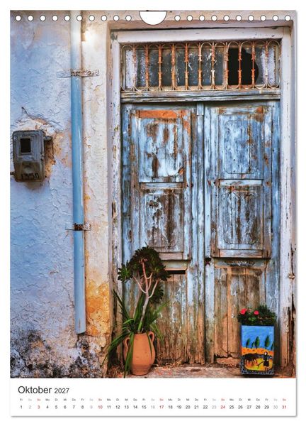 Produktbild: Kreta, deine T&uuml;ren (Wandkalender 2027 DIN A4 hoch), CALVENDO Monatskalender