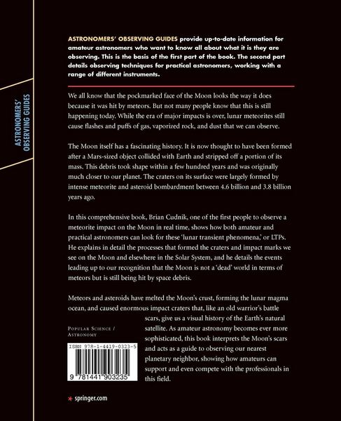 Produktbild: Lunar Meteoroid Impacts and How to Observe Them