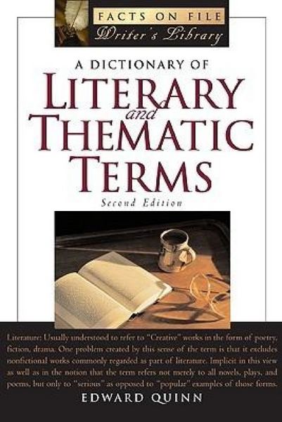Produktbild: A Dictionary of Literary and Thematic Terms, Second Edition