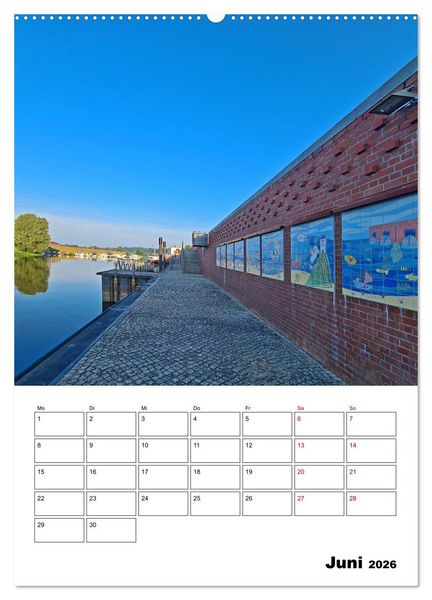 Produktbild: Boizenburg am Elberadweg (hochwertiger Premium Wandkalender 2026 DIN A2 hoch), Kunstdruck in Hochglanz