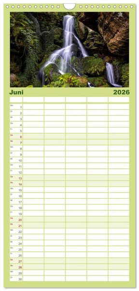 Produktbild: Familienplaner 2026 - Mystischer Malerweg mit 5 Spalten (Wandkalender, 21 x 45 cm) CALVENDO