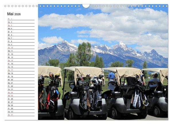 Produktbild: Abenteuer Golfspielen. Impressionen (Wandkalender 2026 DIN A3 quer), CALVENDO Monatskalender