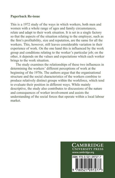 Produktbild: Perceptions of Work