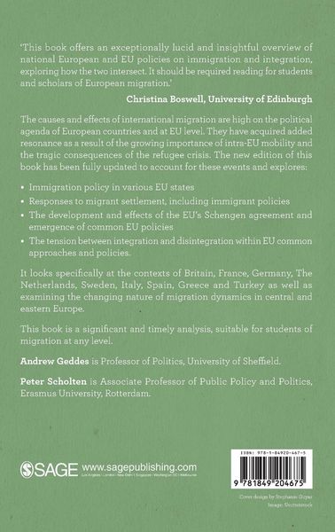 Produktbild: The Politics of Migration and Immigration in Europe