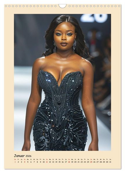 Produktbild: Plus Size Models in glamour&ouml;ser High Fashion (Wandkalender 2026 DIN A3 hoch), CALVENDO Monatskalender