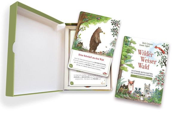 Wilder Weiser Wald. Achtsame Botschaften, die Kinderseelen stärken. Kartenset
