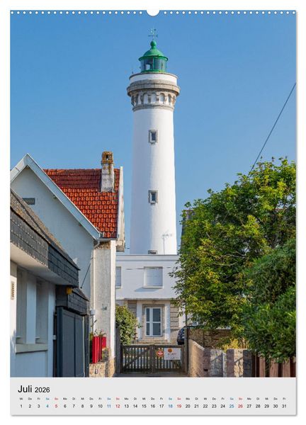 Produktbild: Phares Bretons Bretonische Leuchtt&uuml;rme (Wandkalender 2026 DIN A2 hoch), CALVENDO Monatskalender
