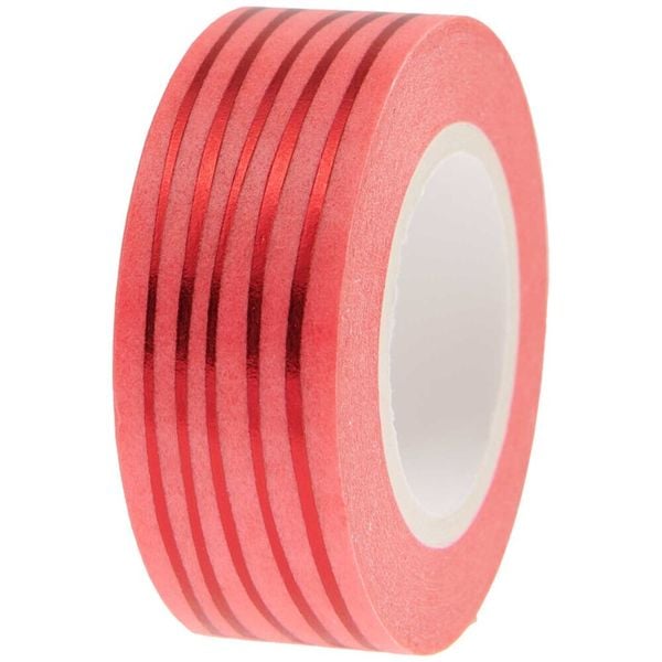 Produktbild: Tape Lines, Neon Pink / Red,, 1,5 cm x 10 m