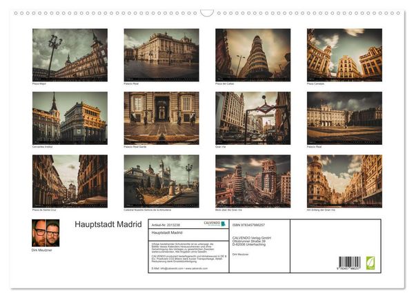 Produktbild: Hauptstadt Madrid (Wandkalender 2026 DIN A2 quer), CALVENDO Monatskalender