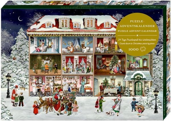 Produktbild: Puzzle-Adventskalender &ndash; Unser wunderbares Weihnachtshaus