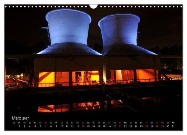 Produktbild: Impressionen Ruhrgebiet bei Nacht (Wandkalender 2027 DIN A3 quer), CALVENDO Monatskalender