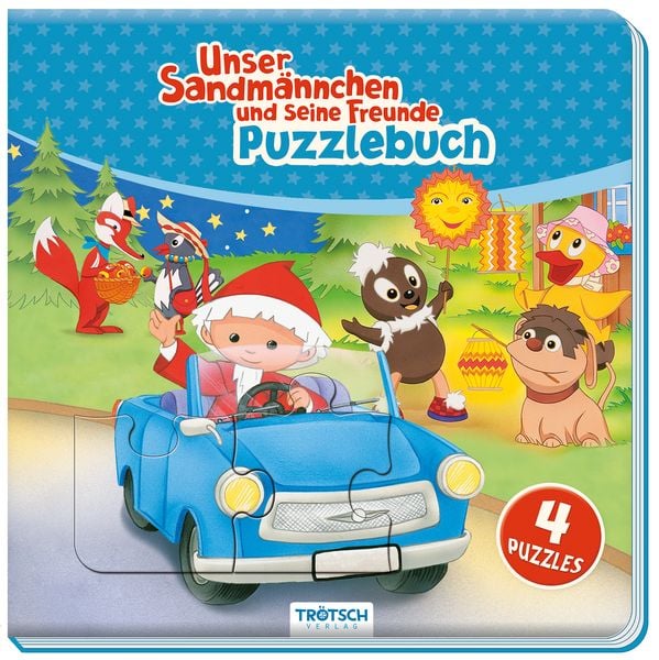 Produktbild: Tr&ouml;tsch Unser Sandm&auml;nnchen Puzzlebuch mit 4 Puzzle Sandmann